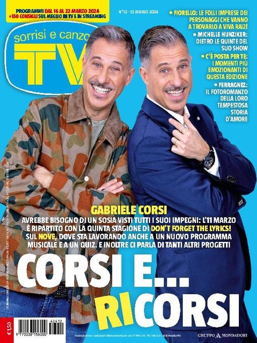 Title details for TV Sorrisi e Canzoni by Mondadori Media S.p.A., S.L.L. - Available